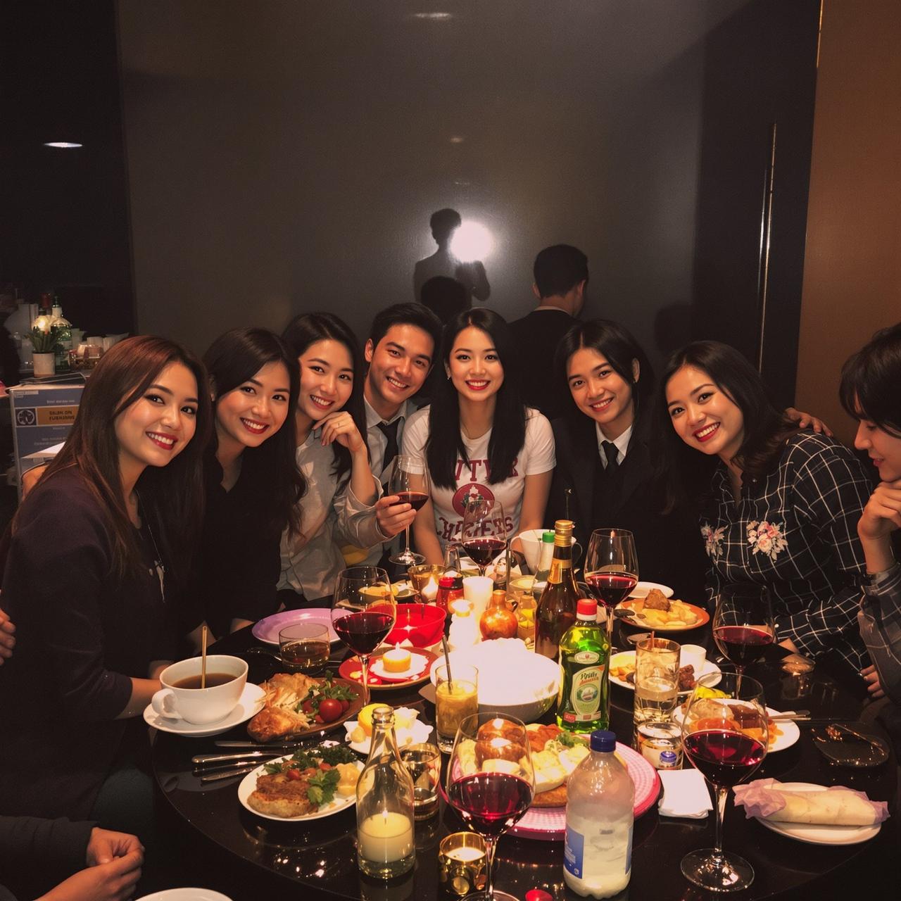吃瓜大赛每日 - 明星私下聚会被拍，多位大咖同框